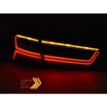 TYLNE LAMPY DIODOWE LED BAR TAIL LIGHTS RED WHITE SEQ fits AUDI A6 C7 11-14 LIMOUSINE