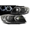 REFLEKTORY LAMPY PRZEDNIE ANGEL EYES LED BLACK do BMW E90/E91 03.05-11