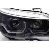 REFLEKTORY PRZEDNIE ANGEL EYES LED 3D BLACK fits BMW E60 E61 03-07