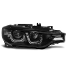 REFLEKTORY PRZEDNIE U-LED LIGHT BLACK fits BMW F30/F31 10.11 - 05.15