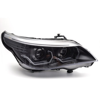 REFLEKTORY PRZEDNIE ANGEL EYES LED 3D BLACK fits BMW E60 E61 03-07